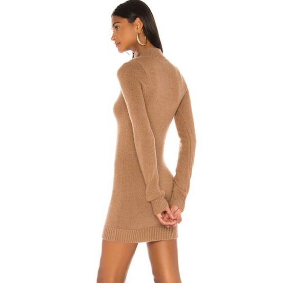 Lovers + Friends Anthea Pullover Sweater Dress Brown Women's XS NWOT - Picture 6 of 7
